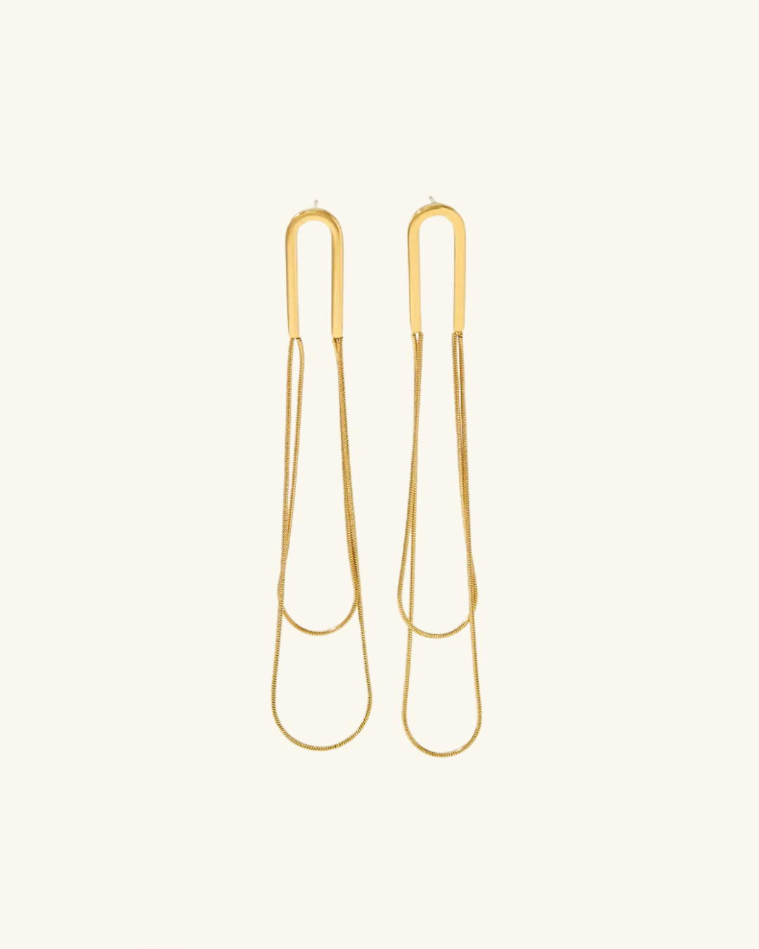 Pendientes Clip Dorado