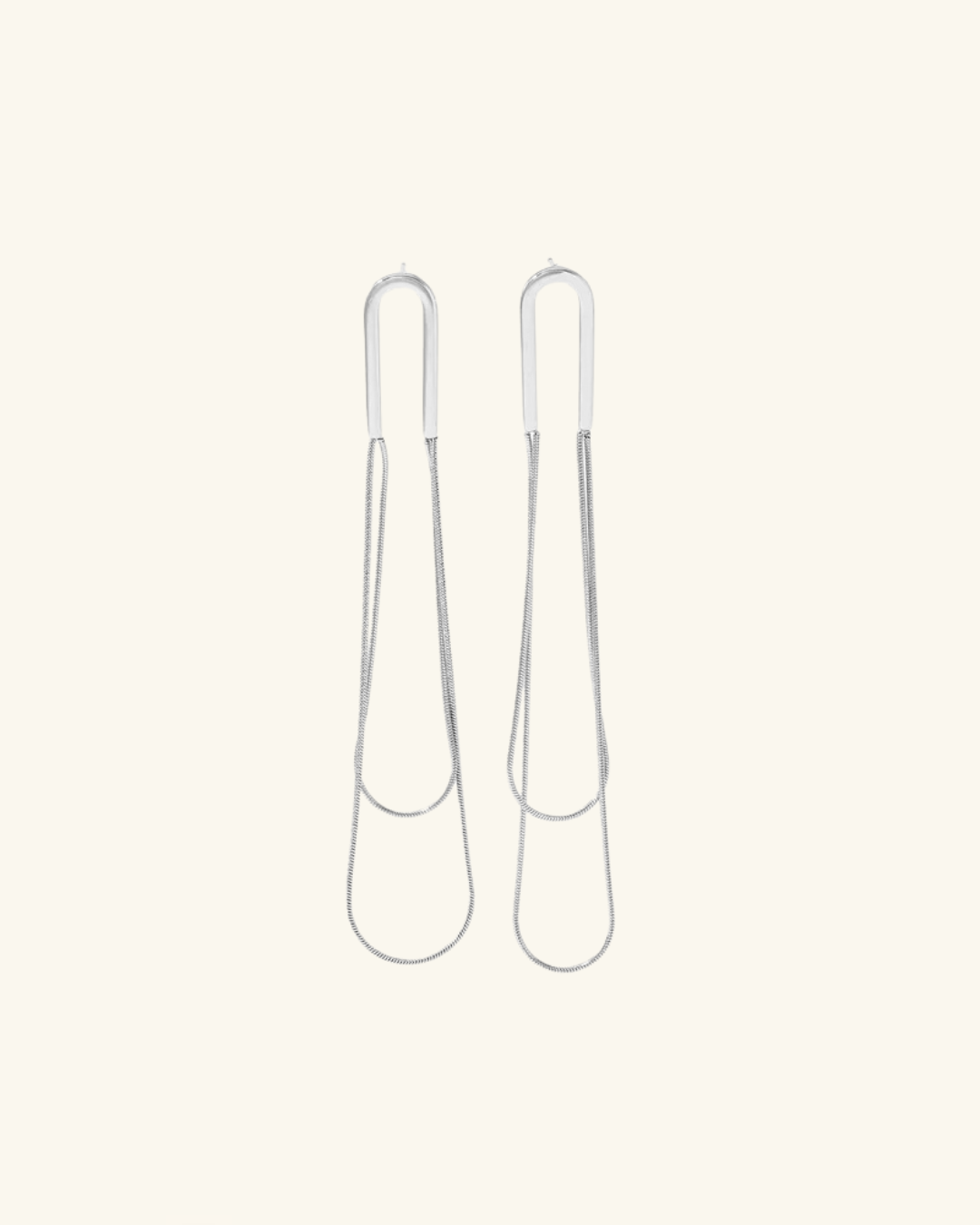 Pendientes Clip Plata