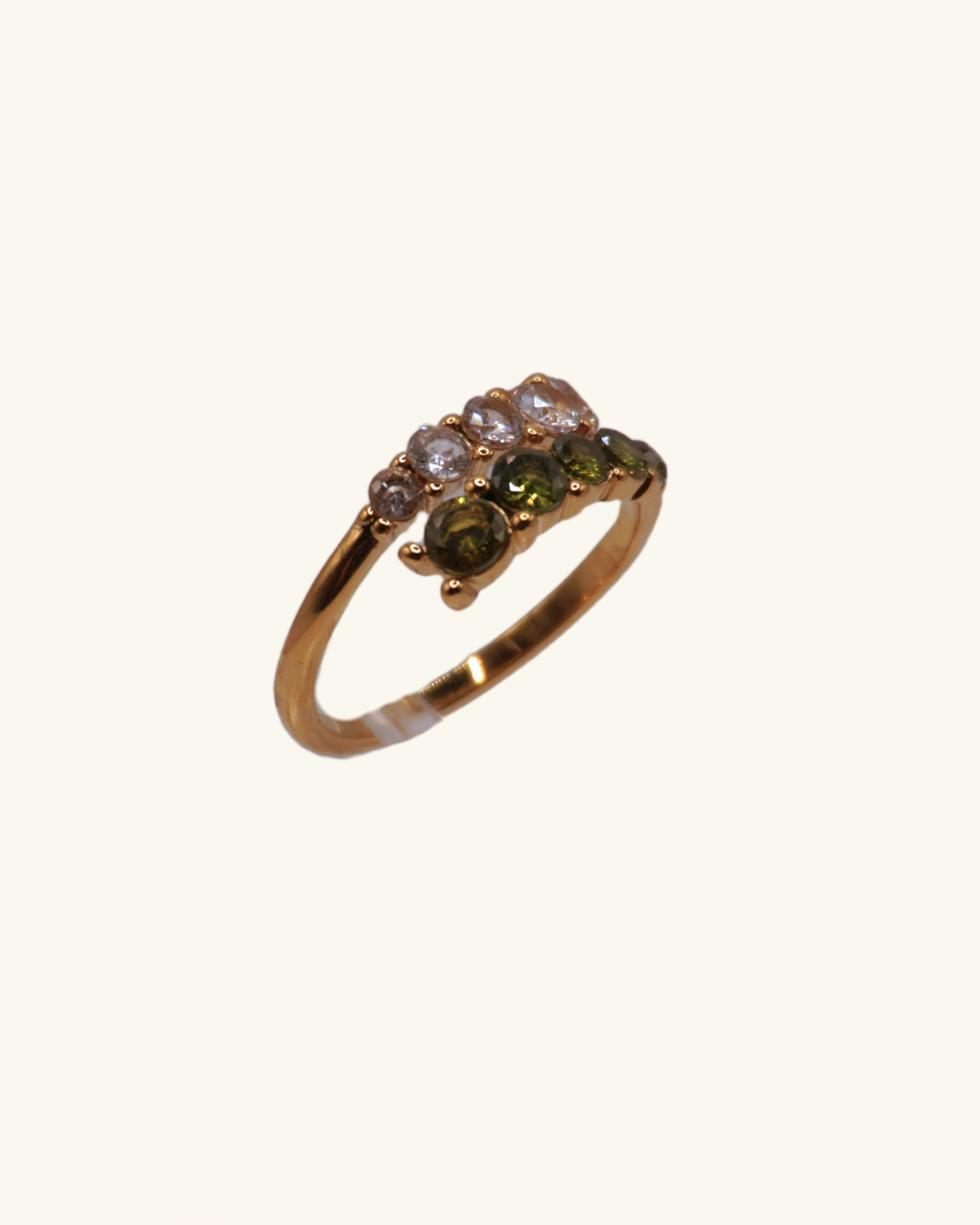 Anillo Brillos Verde