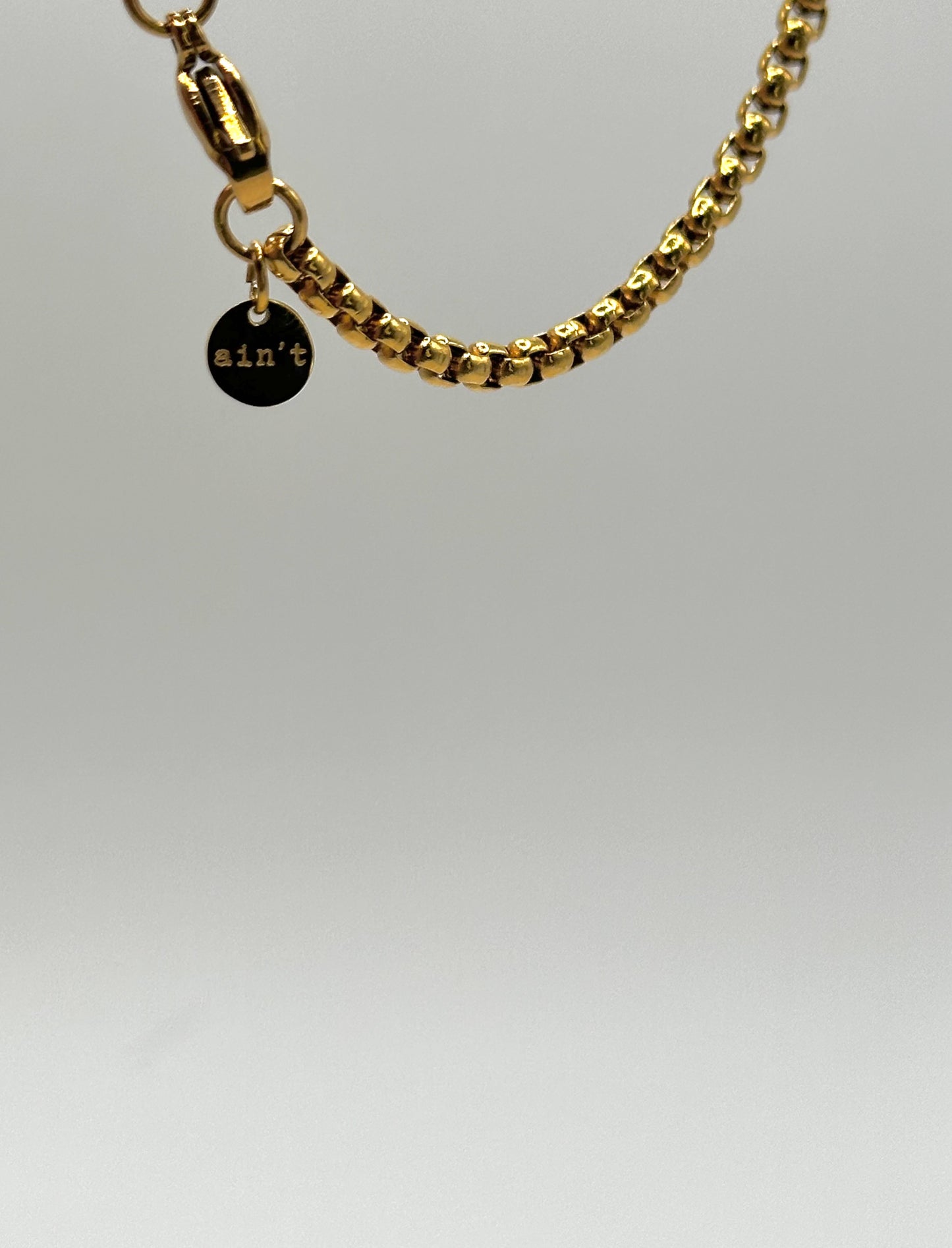 Collar Reloj 60 cm Dorado