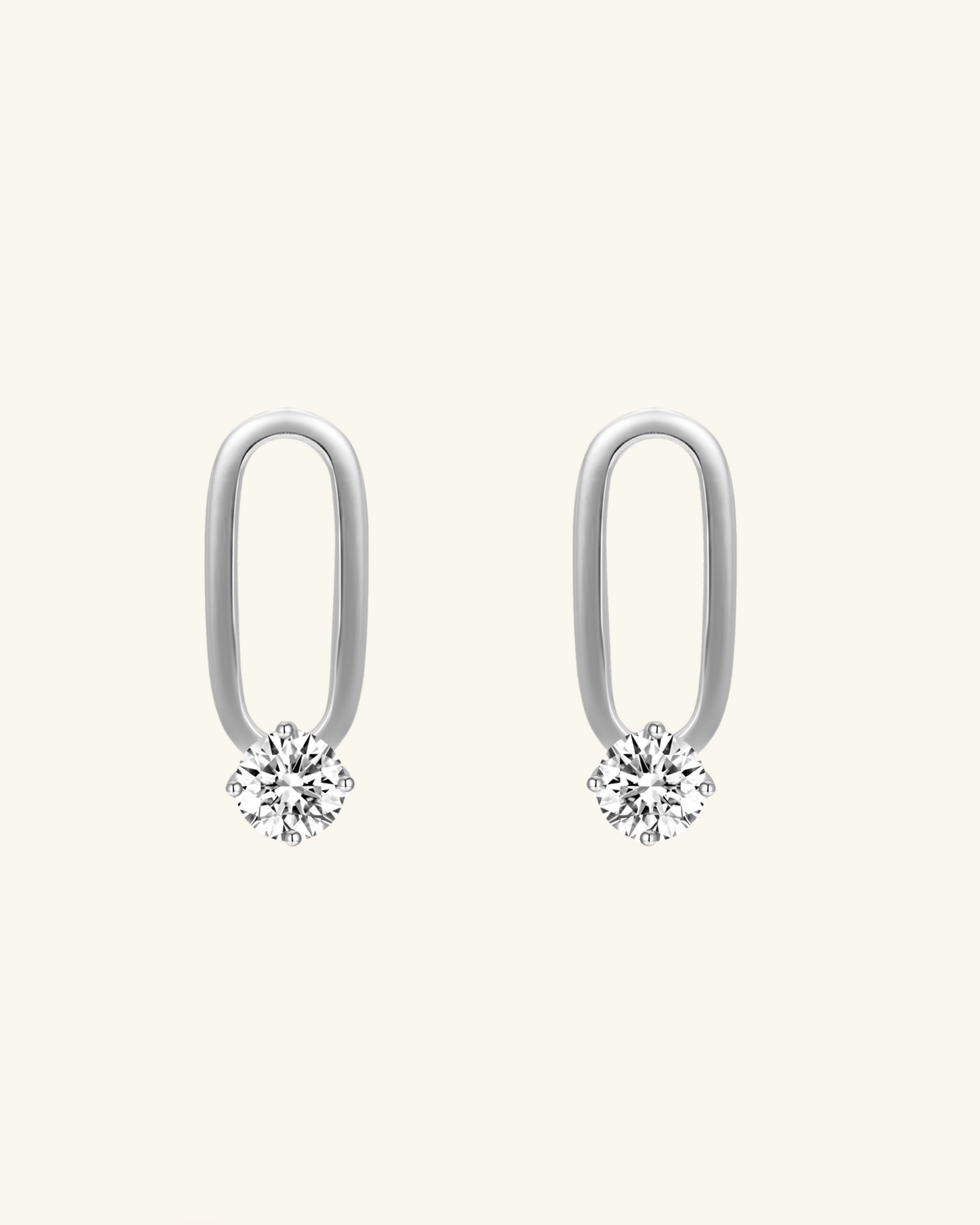 Pendientes Ovalados Plata