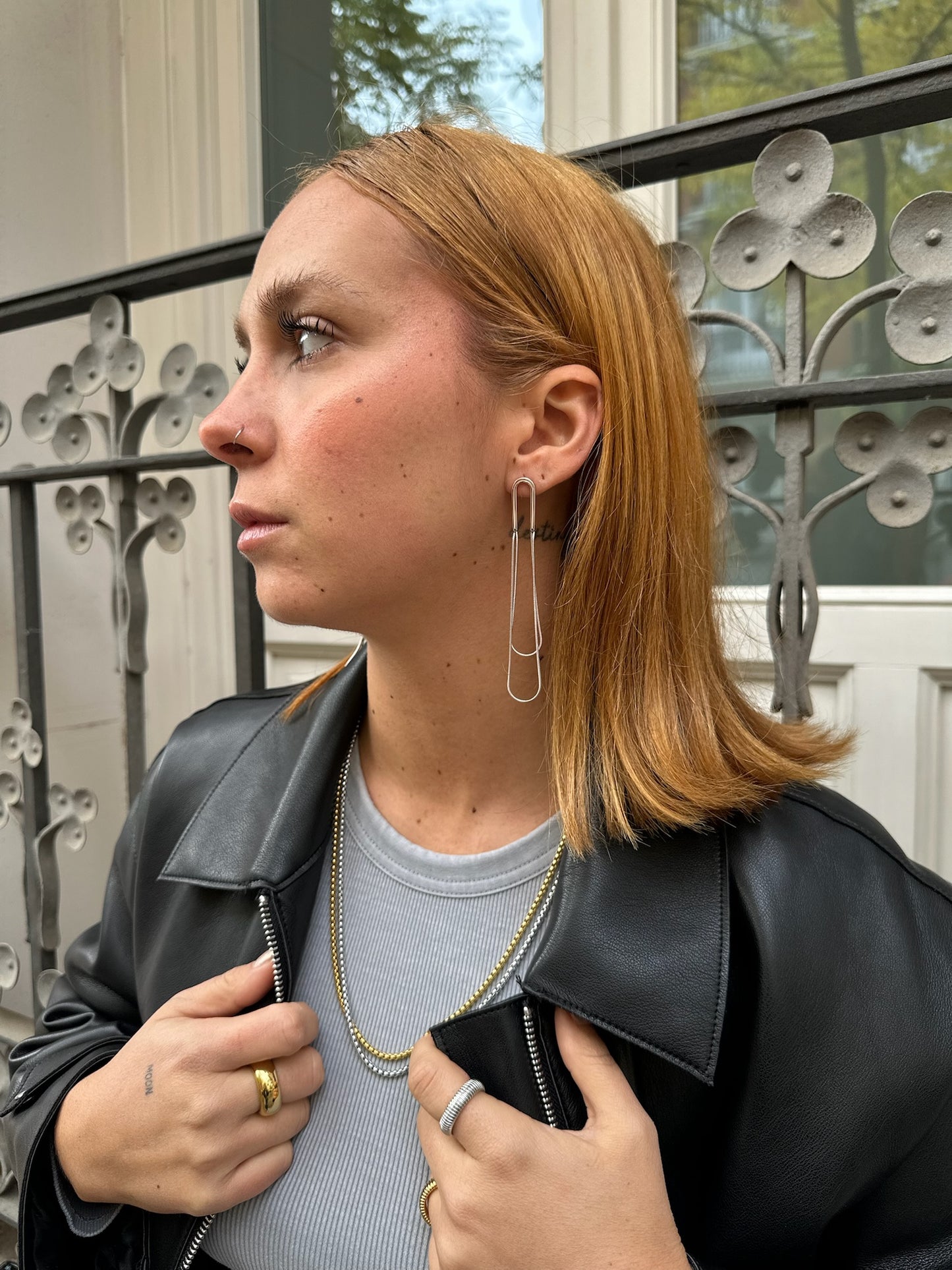 Pendientes Clip Plata