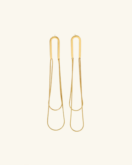 Pendientes Clip Dorado